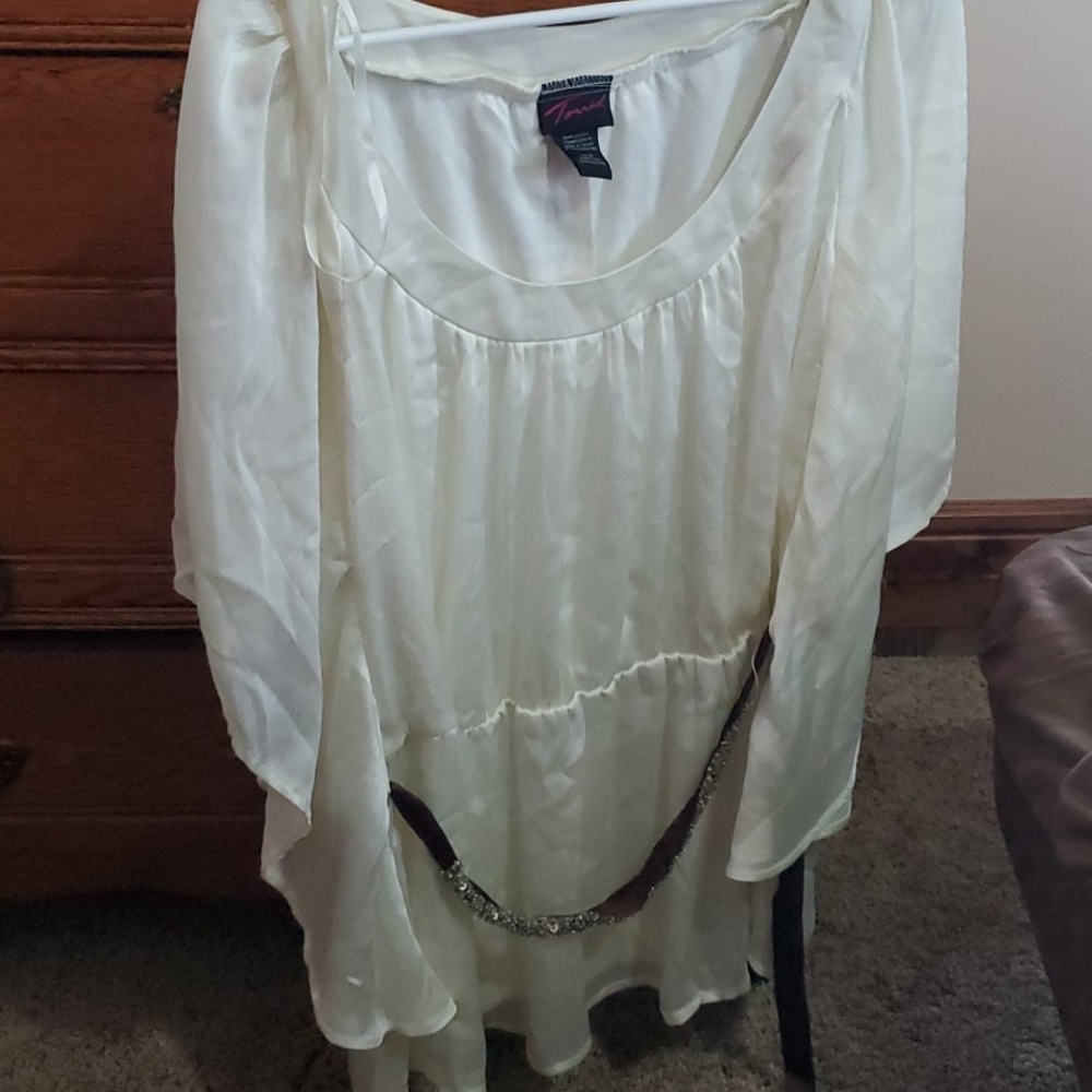 Cream dressy top